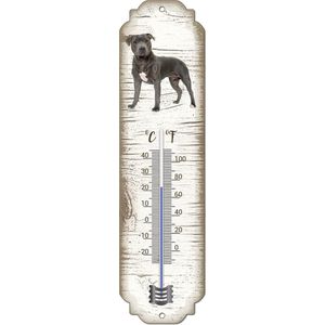 Thermometer: Engelse Staffordshire Bull Terriër | Hondenras | Temperatuur binnen en buiten | -25 tot +45C