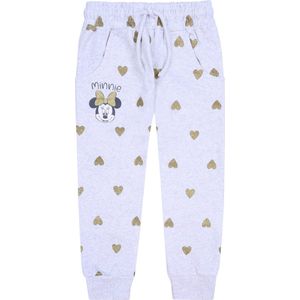 Grijze joggingbroek met gouden hartjes - MINNIE MOUSE Disney / 128 cm