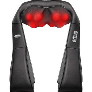 Nekmassageapparaat met verwarmingsfunctie - elektrisch shiatsu-massageapparaat voor schouder- en nekpijn