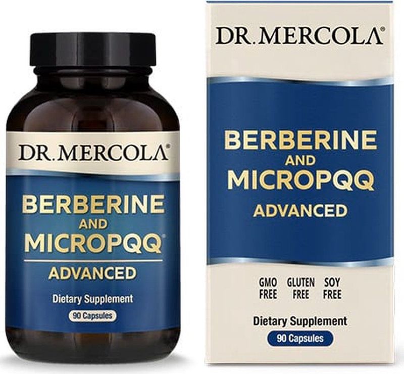 Dr. Mercola - Berberine en MicroPQQ Advanced - 90 Capsules