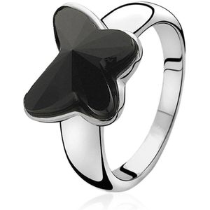 ZINZI zilveren ring zwart ZIR717Z