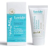 Lavido - 2-in-1 Purifying Mask & Exfoliator - Gezichtsbehandeling - Organic Granaatappel - 75ml