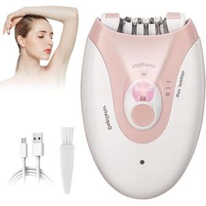 Epileerapparaat voor dames met zachte ontharing van gezicht, oksels, bikini en benen, inclusief damesscheerapparaat voor een gladde huid en comfortabele verzorging