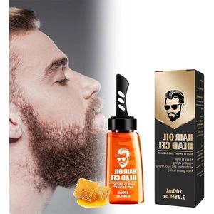 Nieuwe titel: Mannen Haarverzorgingsset: Haarstylinggel, Kappersgel, 2-in-1 Haarwasgel met Kam en Haarolie