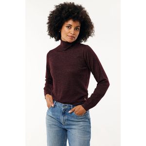 Mexx Turtleneck Feminine Dark Red Dames - Maat L