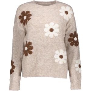 Geisha - Trui - Sand - Met Embroided Flower Print - Dames