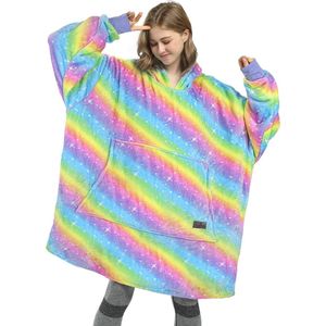 Oversized fleece hoodie-deken voor dames en heren - warm en behaaglijk