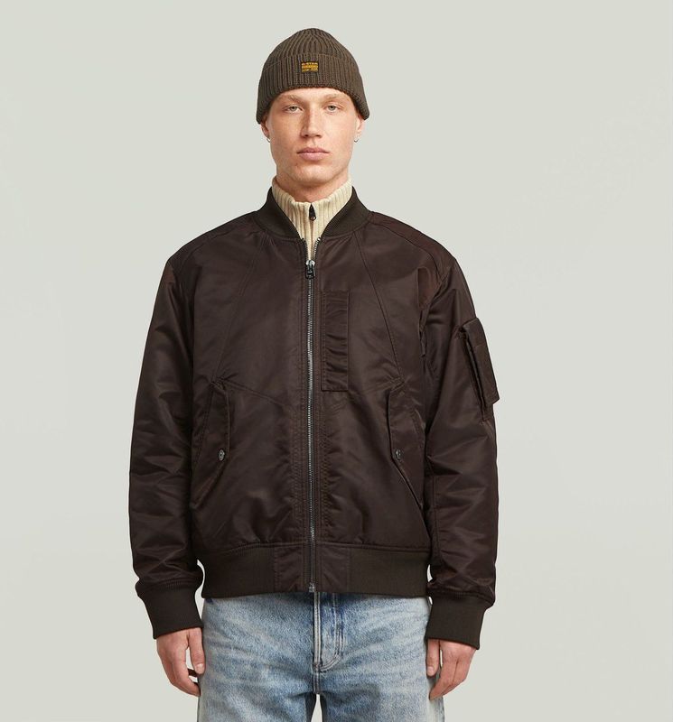 GA-1 Bomber - Bruin - Heren - Gewatteerd Jack - Lange Mouwen