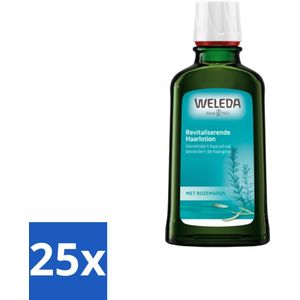 25 x WELEDA - Haarlotion - Rozemarijn - 100 ml - Haarverlies Verminderen - Sterke Haren - Volle Haren - Gezonde Haren - Biologische Haarlotion