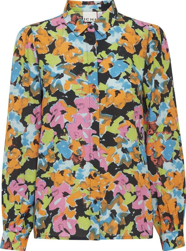 Ichi - Ganava - Dameshemd - Regular Fit - 51% Viscose (LENZING™ ECOVERO™), 49% Viscose