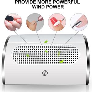 Equivera Nagelafzuiger - Stofafzuiger Nagels - Stofafzuiging - Manicure - Pedicure