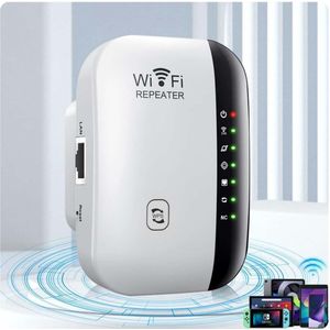 IBETTERTEC - 300Mbit/s 2.4GHz WiFi Extender Booster Repeater/AP Modus met WPS WLAN Repeater - Compatibel met Alle WLAN Apparaten