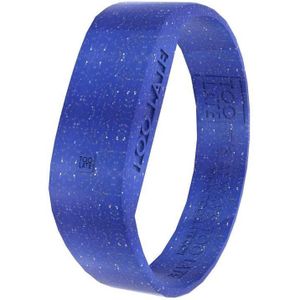 TOO LATE - Led horloge Glitter - siliconen - blauw - polsmaat S