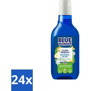 Blue Wonder - Vloerreiniger - Grondige Schoonmaak - 750 ml - Voordeelverpakking - 24 stuks