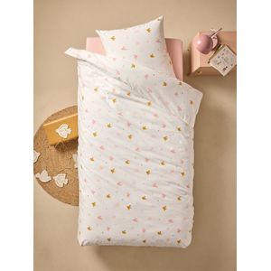 Vertbaudet - Bedovertrekset - Zwaluwen - Kussensloop - Gerecycled Katoen