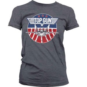 Top Gun Dames Tshirt -XL- Tomcat Grijs