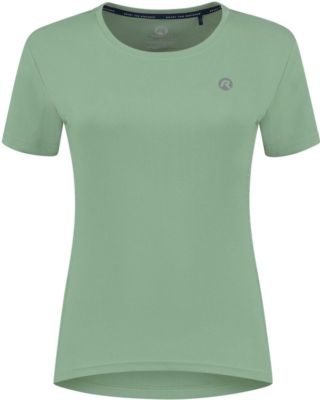 Rogelli Core Hardloopshirt Dames - Sportshirt Korte Mouwen - Mintgroen - Maat XXL