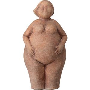 Bloomingville – Beeld terracotta bruin Sidsel – 10 x 25 x 13 cm