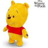 Winnie de Poeh Pluche - Met Geluid - Knuffel 35 cm [Winnie the Pooh Beer Plush Toy | Speelgoed Knuffeldier knuffelbeer voor kinderen jongens meisjes Teddybeer | Friends: Tijgetje - Iejoor/Eeyore - Knorretje Piglet]