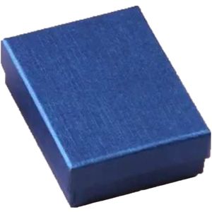 Orivelle - Kartonnen Sieraden Dozen - Donker Blauw - 12 stuks - 7x9x3 cm - Kartonnen Geschenkdoos - Verpakking voor Kettingen Oorbellen Ringen Armbanden