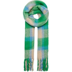 Onlmia check scarf cc - Abundant green