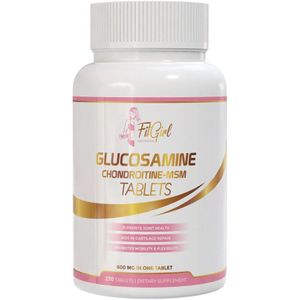 FitGirl Glucosamine 1200 mg | Gewrichtsondersteuning & Flexibiliteit | 270 tabletten | MSM + Chondroïtine | Voor Actieve Vrouwen | FitGirl Nutrition | Nutriworld