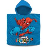 Marvel Spiderman bad cape/poncho - 60 x 120 cm - katoen - voor kinderen