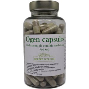 Herbes D'elixir Ogen Capsules - 700 mg - 100 capsules - Vegan - Ter verzorging van de ogen