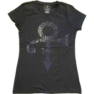 Prince - Purple Symbol Dames T-shirt - 2XL - Zwart