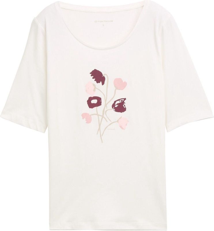 TOM TAILOR - Shirt - Pastelgroen - Bloemenprint