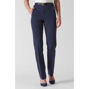 Damart - Rechte pantalon - Dames - Blauw - 52