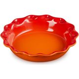 Le Creuset - Taartvorm 23 Cm - Rond Hoog - in Aardewerk - Oranjerood