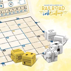Railroad Ink Goudgele Versie - Snel Dobbel- en Schrijfspel voor 1-4 spelers