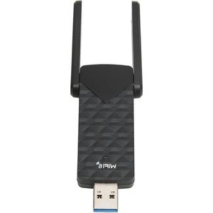 AX1800M USB3.0 Dual Band WiFi 6 Adapter voor PC - 5Ghz/2.4Ghz, High Gain Antenne, 11/10/7