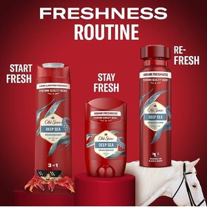 Old Spice Deep Sea Luxe Set - (Douchegel 3in1 400ml / Deodorant 150ml / DeoStick 50ml)
