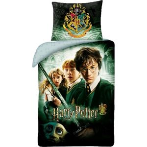 Harry Potter Dekbedovertrek Lumos - Eenpersoons - 140 x 200 cm - Katoen