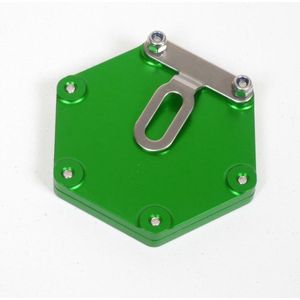 steun vignet verzekering zeshoekig aluminium vert mad pour moto scooter quad neuf