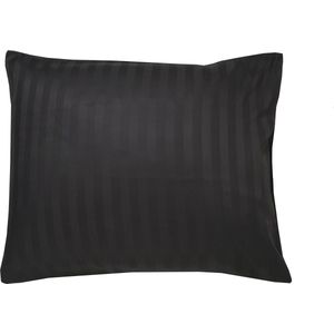 Ten Cate Streep Katoensatijnen Kussenslopen (2 stuks) - 60x70 cm - Antraciet