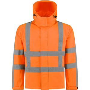 EM Traffic Softshell Jas RWS Oranje - Maat 7XL