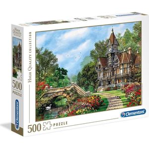 Puzzel met 500 stukjes - Old Waterway Cottage (Clementoni)