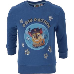 Paw Patrol Hologram Sweater - Maat 122/128 - Katoen - Blauw Jongens