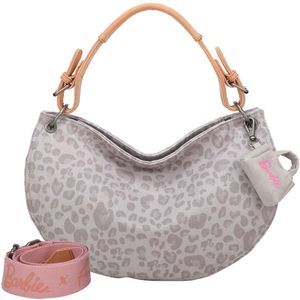 Fritzi aus Preußen Schoudertas Bitzi11 Leo Silhouette Limited Barbie Hobo Bag Leo Soft Grey Grijs