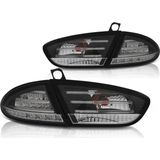 Achterlichten SEAT LEON 03 09-12 ZWART LED