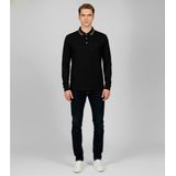 Guess - M5BP58K7O64 - Polo - Zwart - Lange Mouwen - Synthetisch