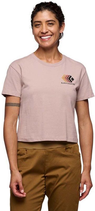 Black Diamond - Faded Crop T-shirt - Katoen - Korte Mouwen