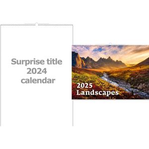 C128-25 Mountain View-kalender 2025 + gratis 2024 kalender