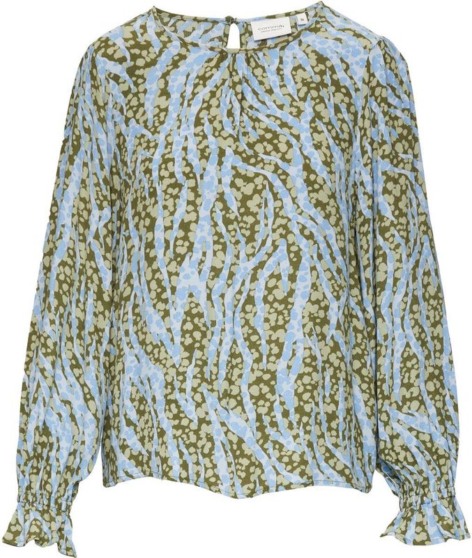 comma - Blouse - Viscose - Met Patroon - Lange Mouwen