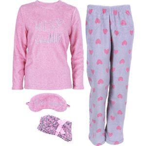 Roze en grijze pyjamaset / slaapset