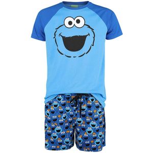 Sesame Street - Cookie Monster - Pyjama - Blauw - Heren