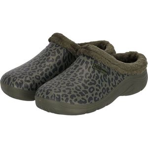 XQ Footwear - Tuinklompen - Groen - Luipaard Print - Dames